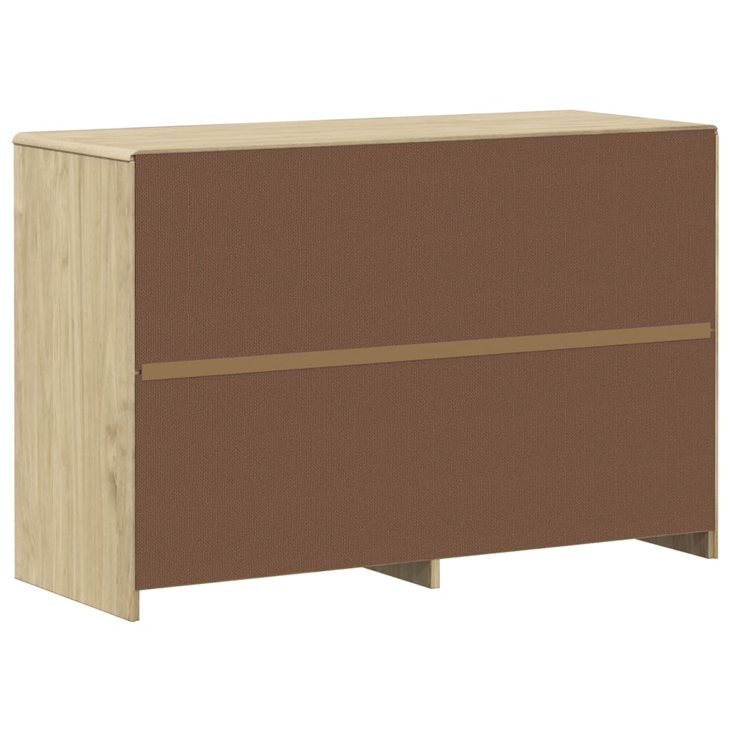 Drawer Cabinet Sauda Oak 111X43X73.5 Cm Solid Wood Pine