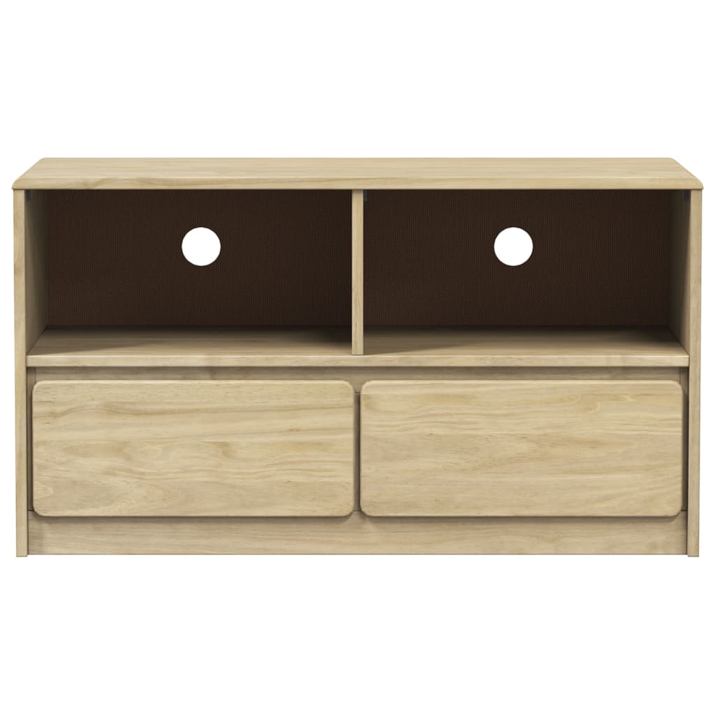 Tv Cabinet Sauda Oak 99X43X55 Cm Solid Wood Pine