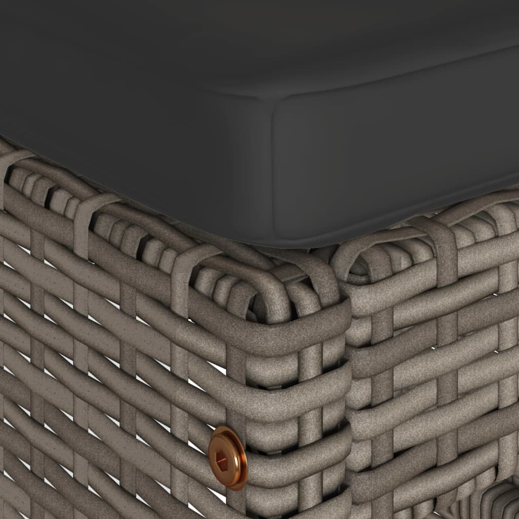 Garden Bar Stools With Cushions 4 Pcs Poly Rattan