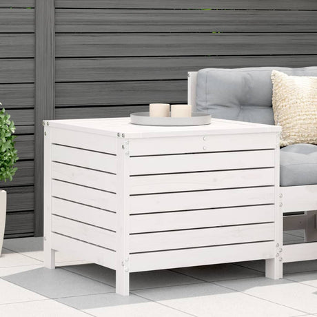 Garden Armrest Sofa With Side Table Solid Wood Pine