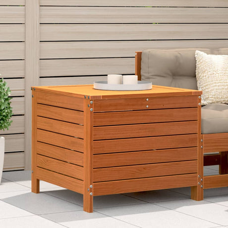 Garden Armrest Sofa With Side Table Solid Wood Pine