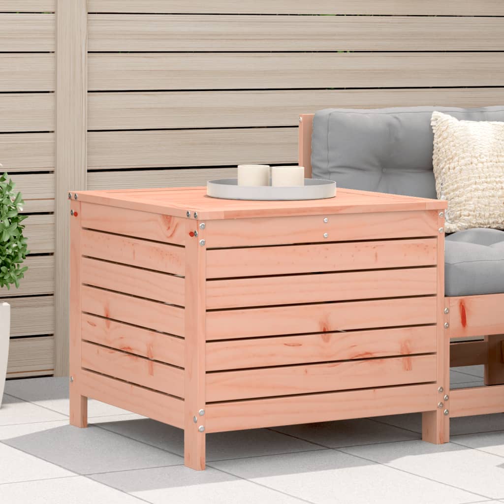 Garden Armrest Sofa With Side Table Solid Wood Pine