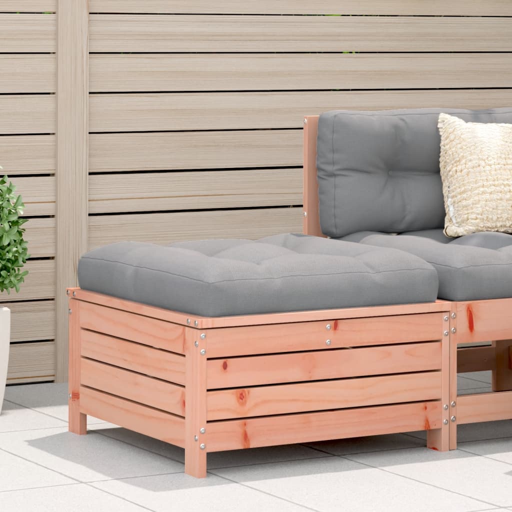 Garden Armrest Sofa With Cushion Wax Brown Solid Wood Pine
