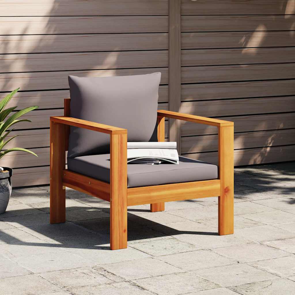 Garden With 1 Armrest 2-Seater Solid Wood Acacia