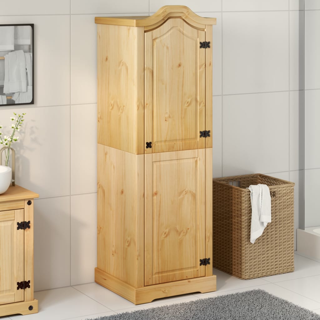 Wardrobe Corona 55X52X170 Cm Solid Wood Pine