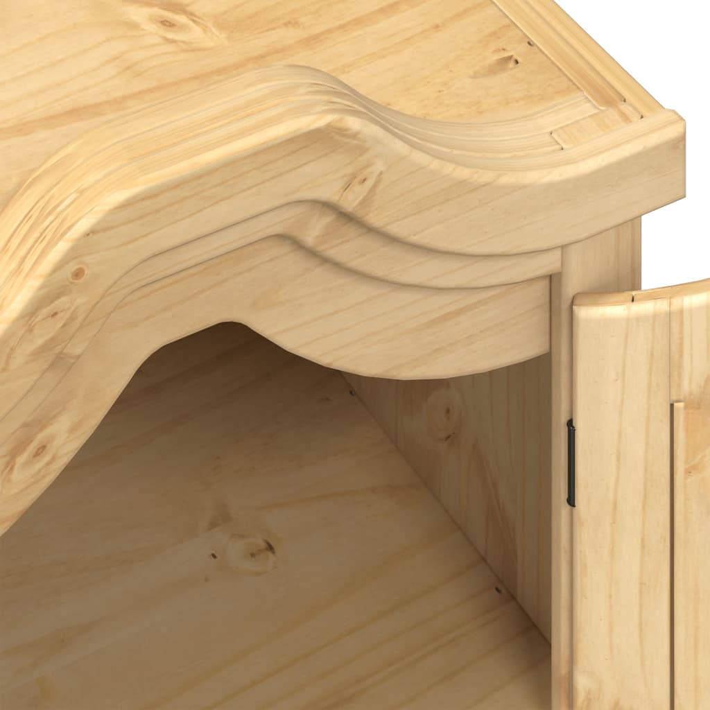 Wardrobe Corona 55X52X170 Cm Solid Wood Pine