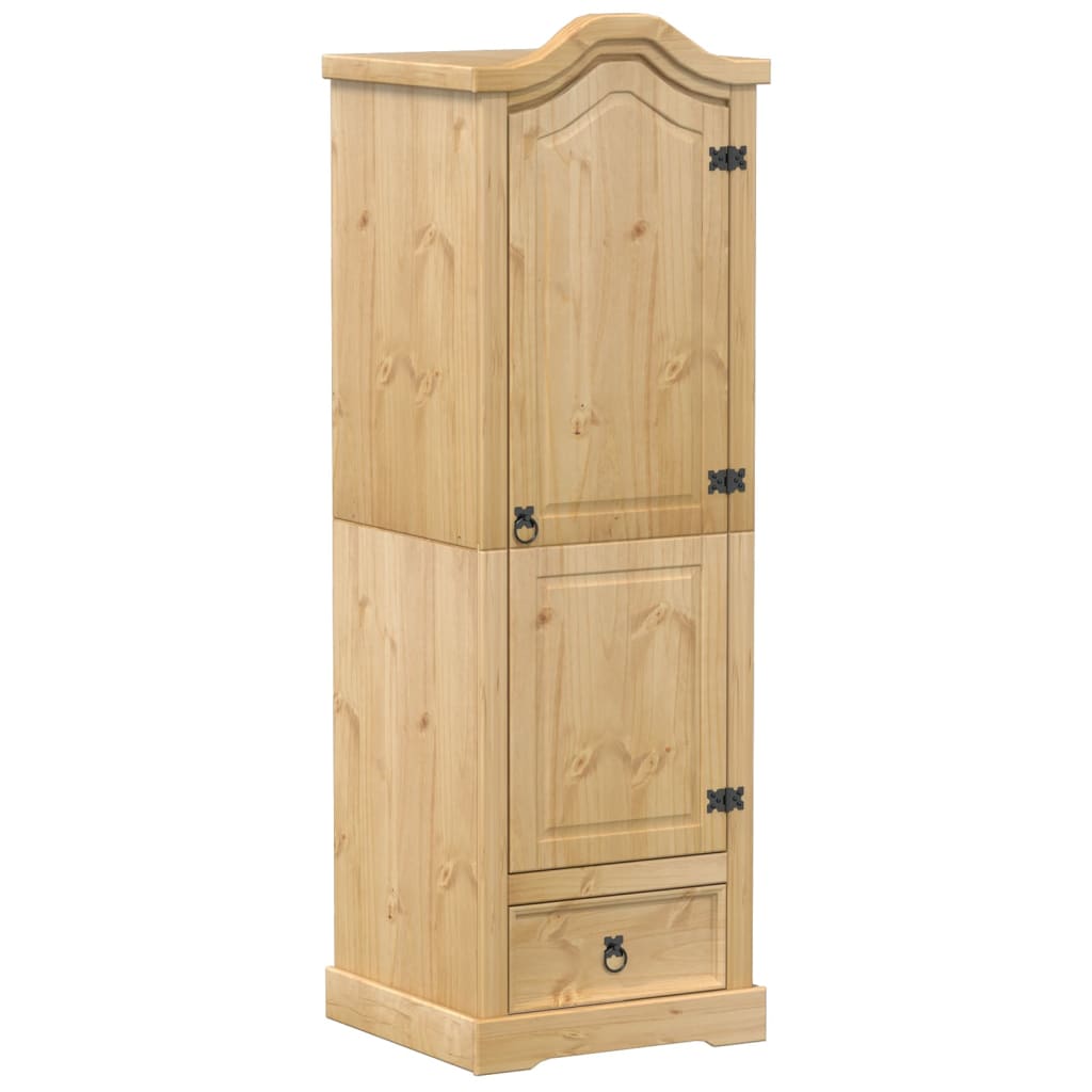 Wardrobe Corona 55X52X170 Cm Solid Wood Pine