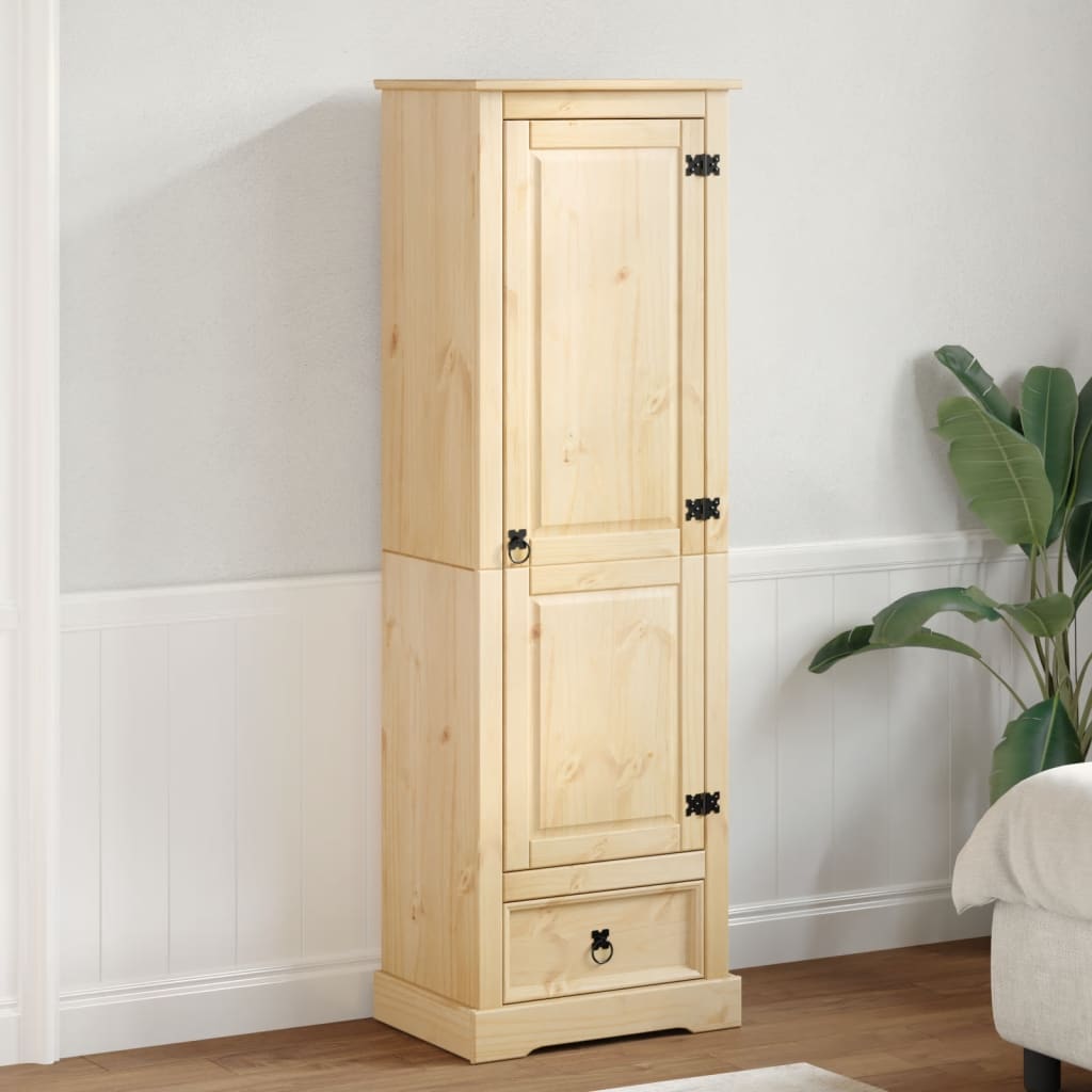 Wardrobe Corona 55X38X170 Cm Solid Wood Pine