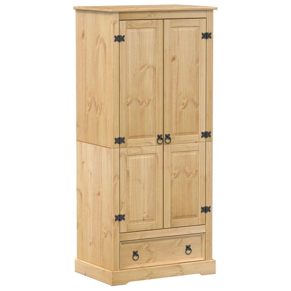 Wardrobe Corona 76X50X170 Cm Solid Wood Pine