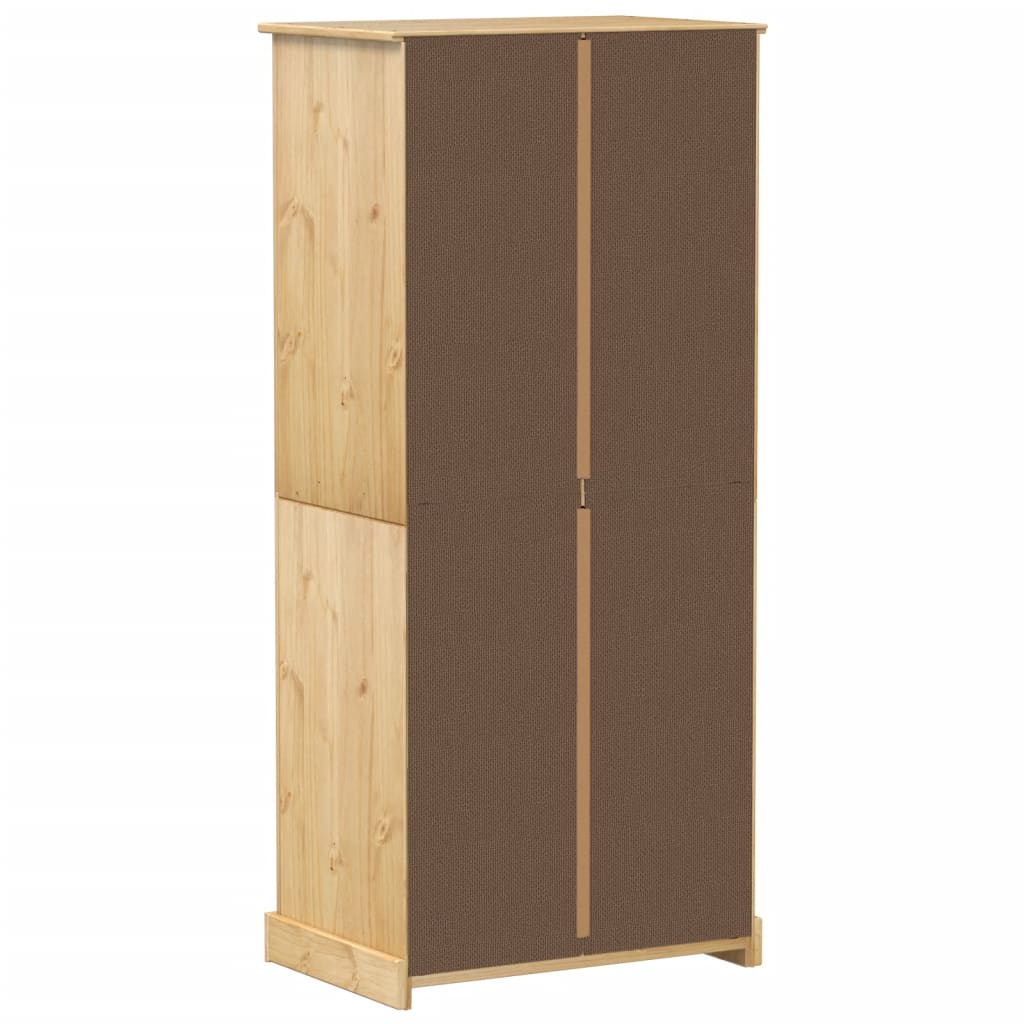 Wardrobe Corona 76X50X170 Cm Solid Wood Pine