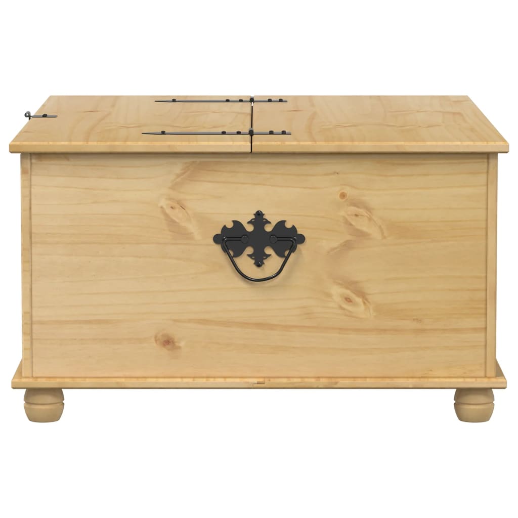 Storage Box Corona 90X78X45 Cm Solid Wood Pine