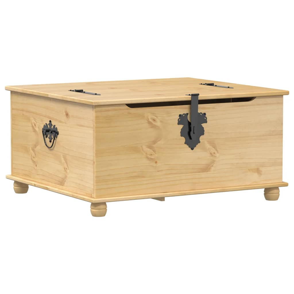 Storage Box Corona 90X78X45 Cm Solid Wood Pine