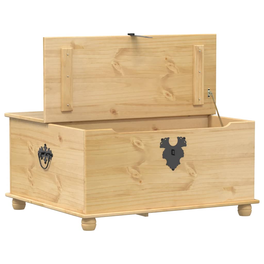 Storage Box Corona 90X78X45 Cm Solid Wood Pine