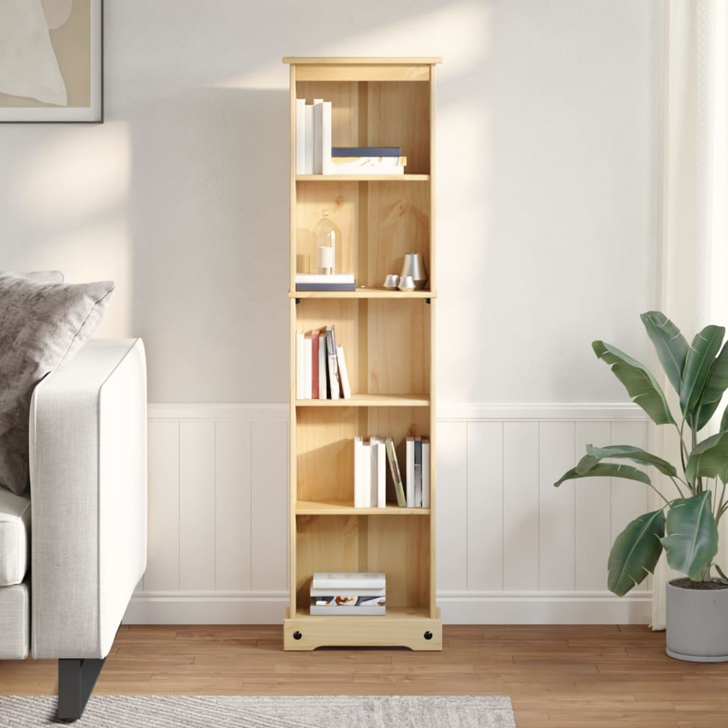 Bookcase Corona 46X20X170 Cm Solid Wood Pine