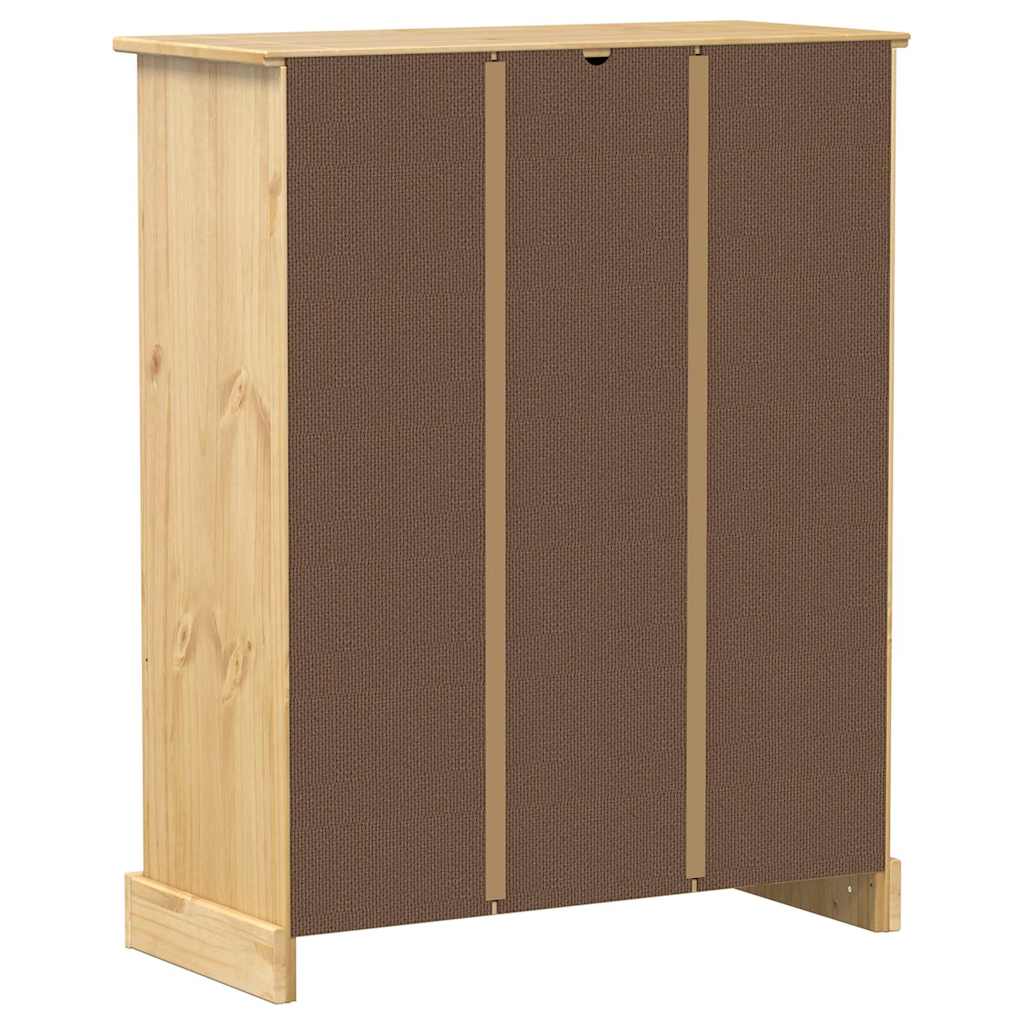 Shoe Cabinet Corona 86X38.5X108 Cm Solid Wood Pine