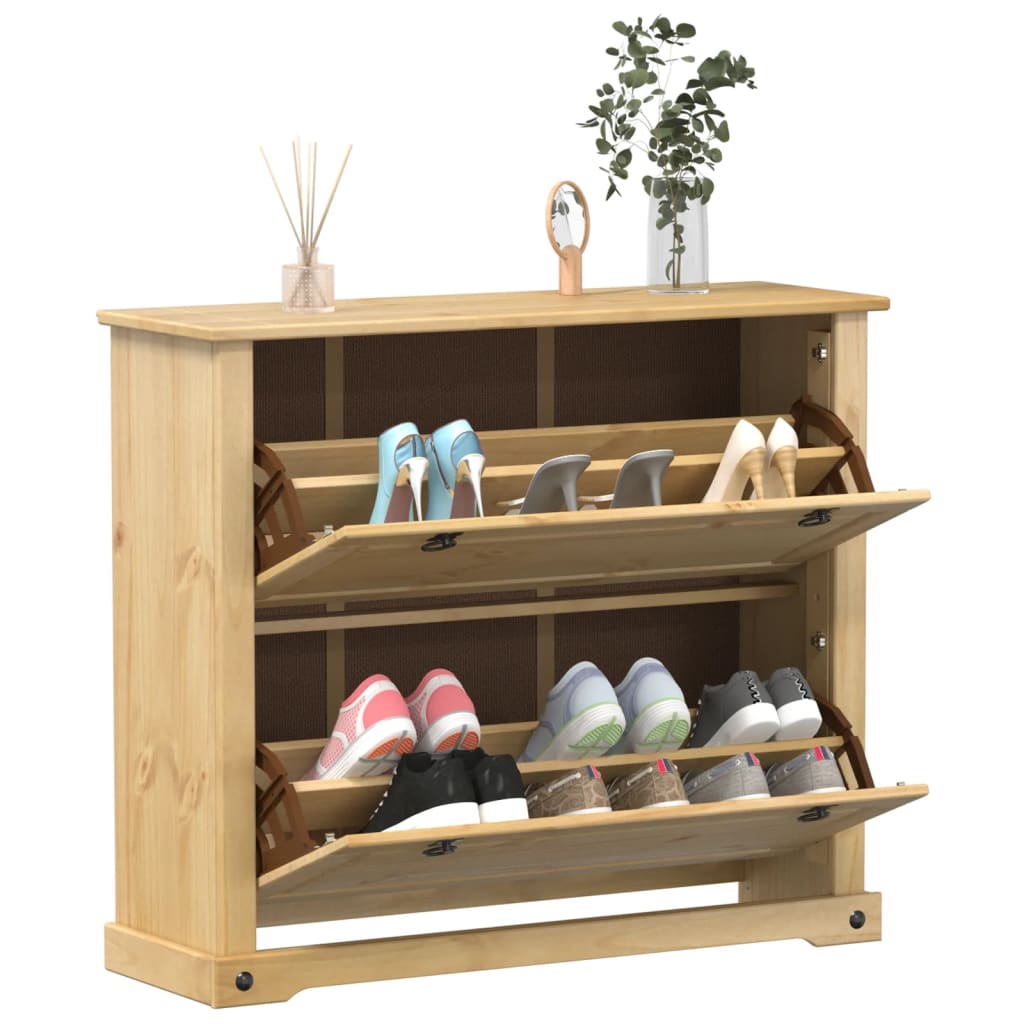 Shoe Cabinet Corona 99X32X Solid Wood Pine