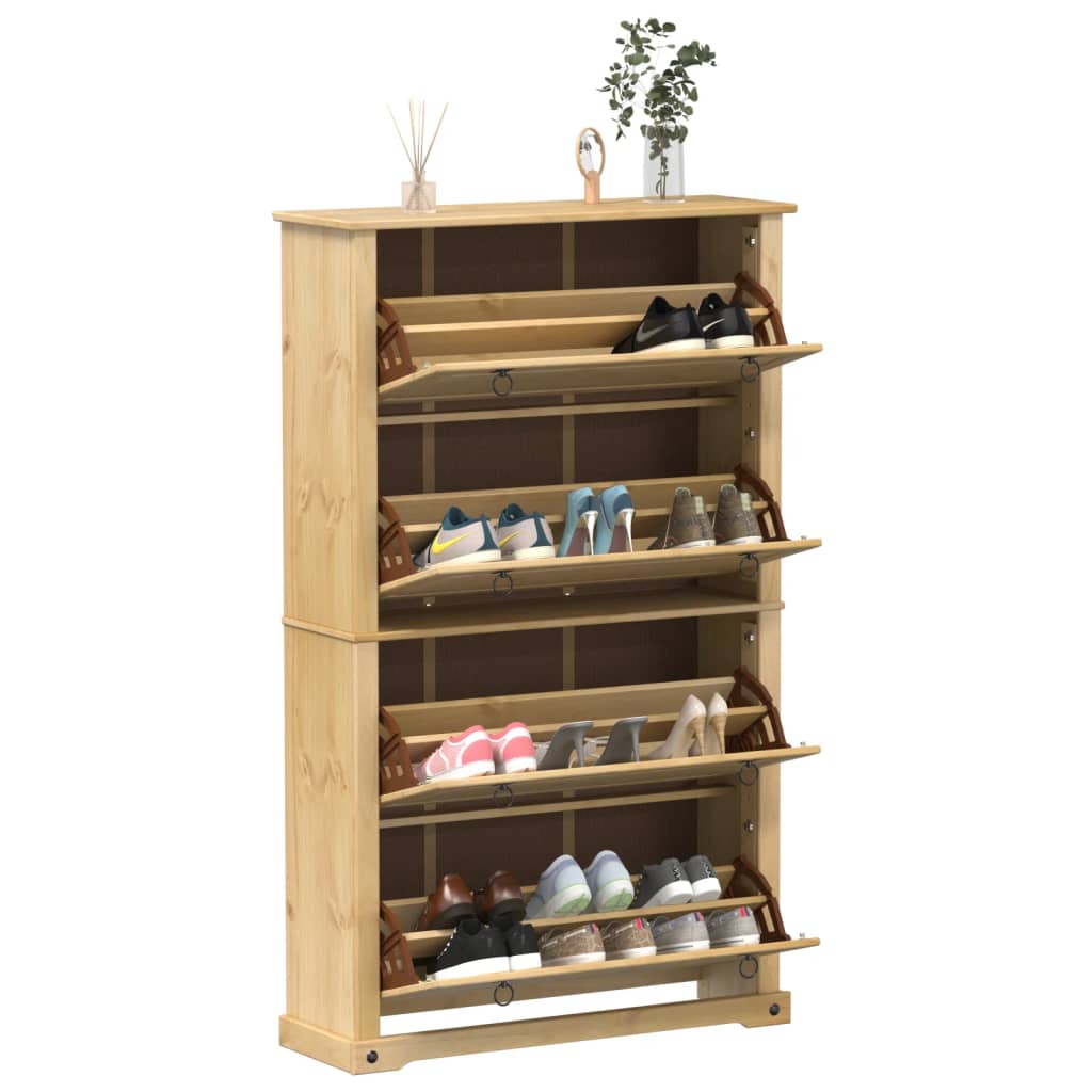 Shoe Cabinet Corona 99X32X Solid Wood Pine
