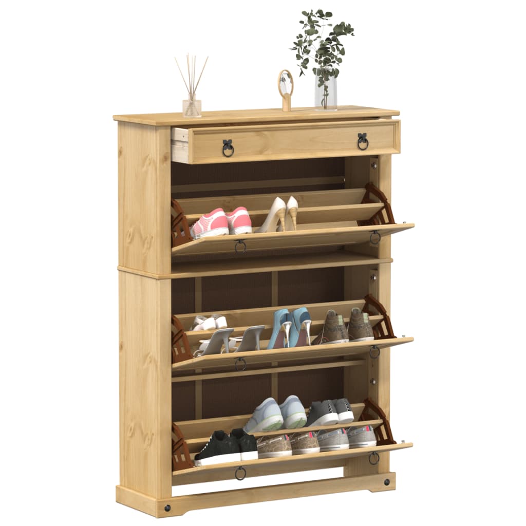 Shoe Cabinet Corona 99X32X Solid Wood Pine