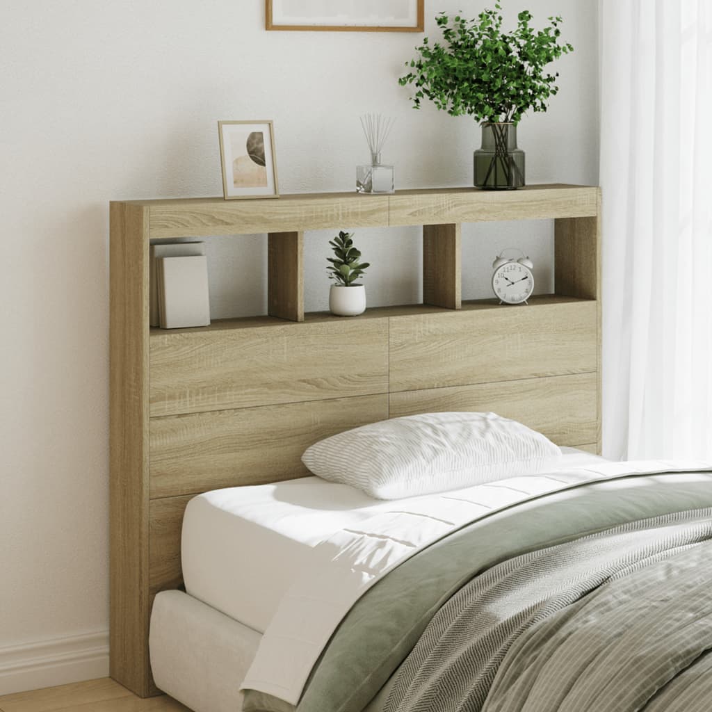 Headboard Cabinet With Led