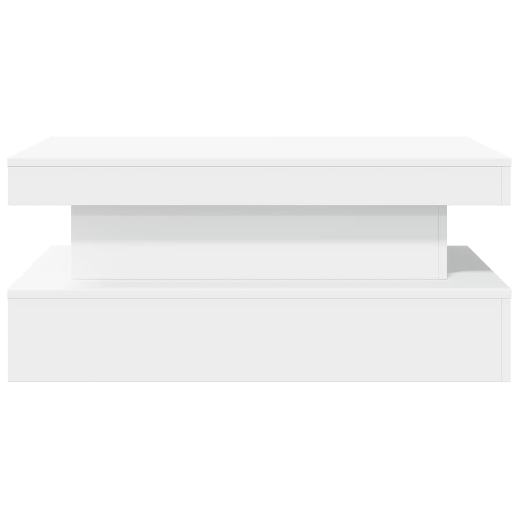 Coffee Table With Led Lights 90X50X40 Cm