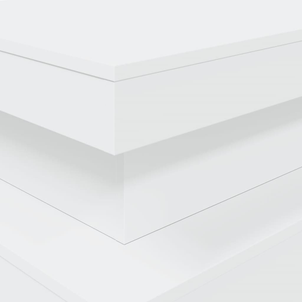 Coffee Table With Led Lights 90X50X40 Cm