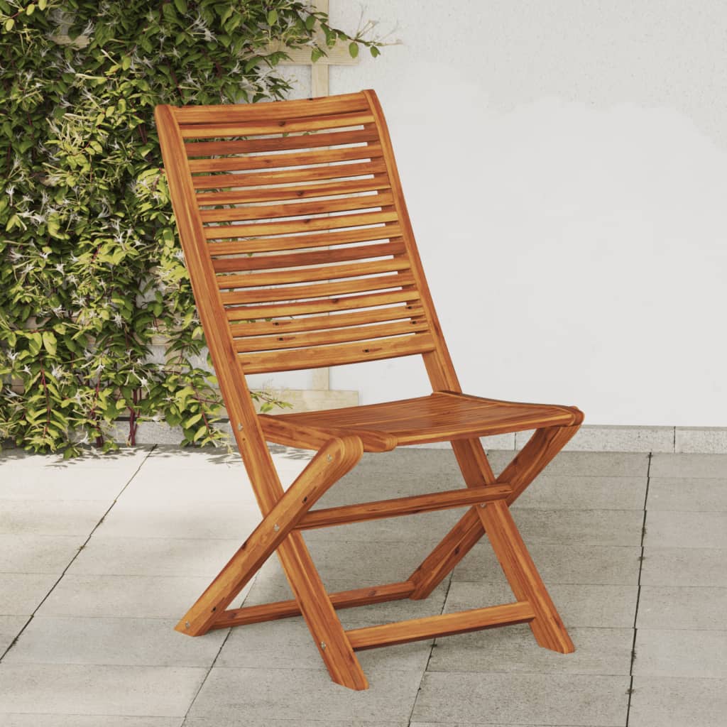Folding Garden Chairs 4 Pcs 57X66X95 Cm Solid Wood Acacia