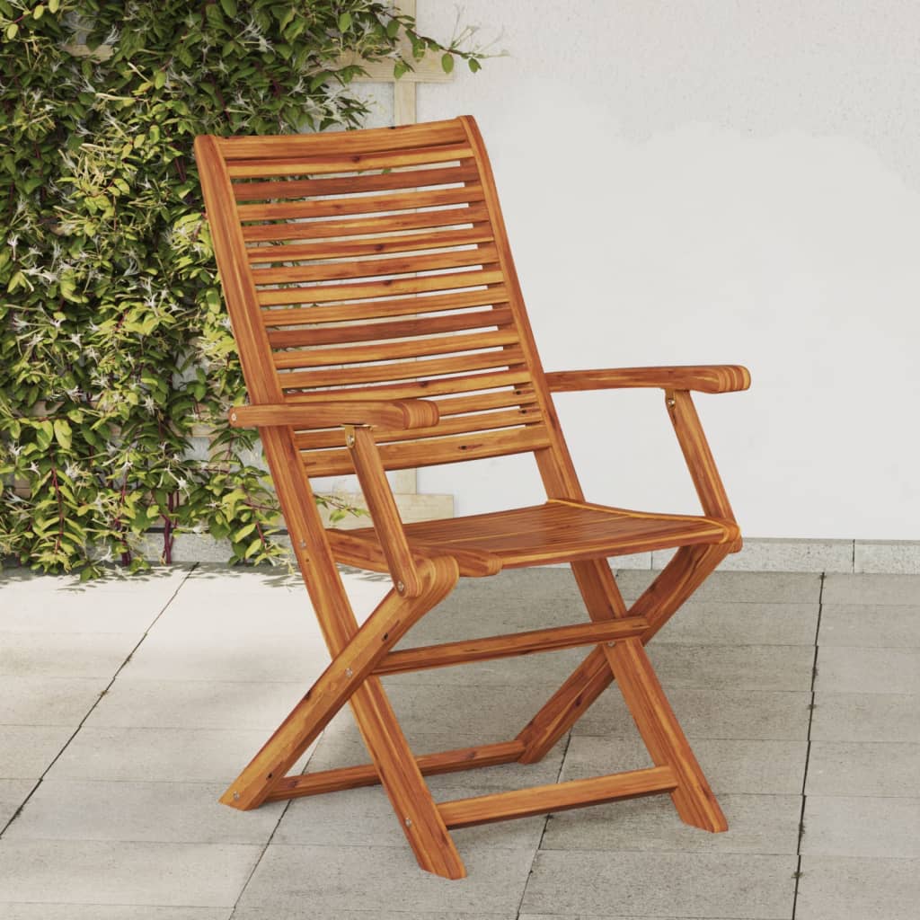 Folding Garden Chairs 4 Pcs 57X66X95 Cm Solid Wood Acacia