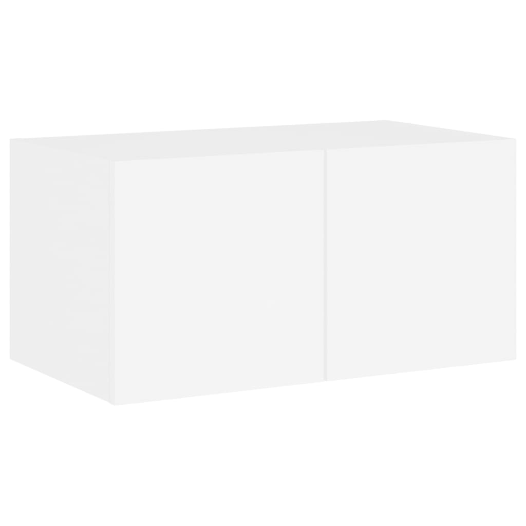 6 Piece Tv Wall Units With Led Engineered Wood