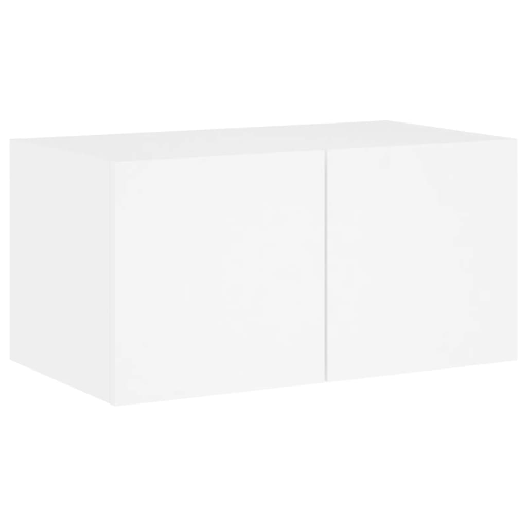 6 Piece Tv Wall Units With Led Engineered Wood