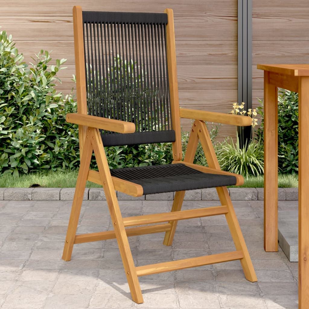Reclining Garden Chairs 8 Pcs Solid Wood Acacia