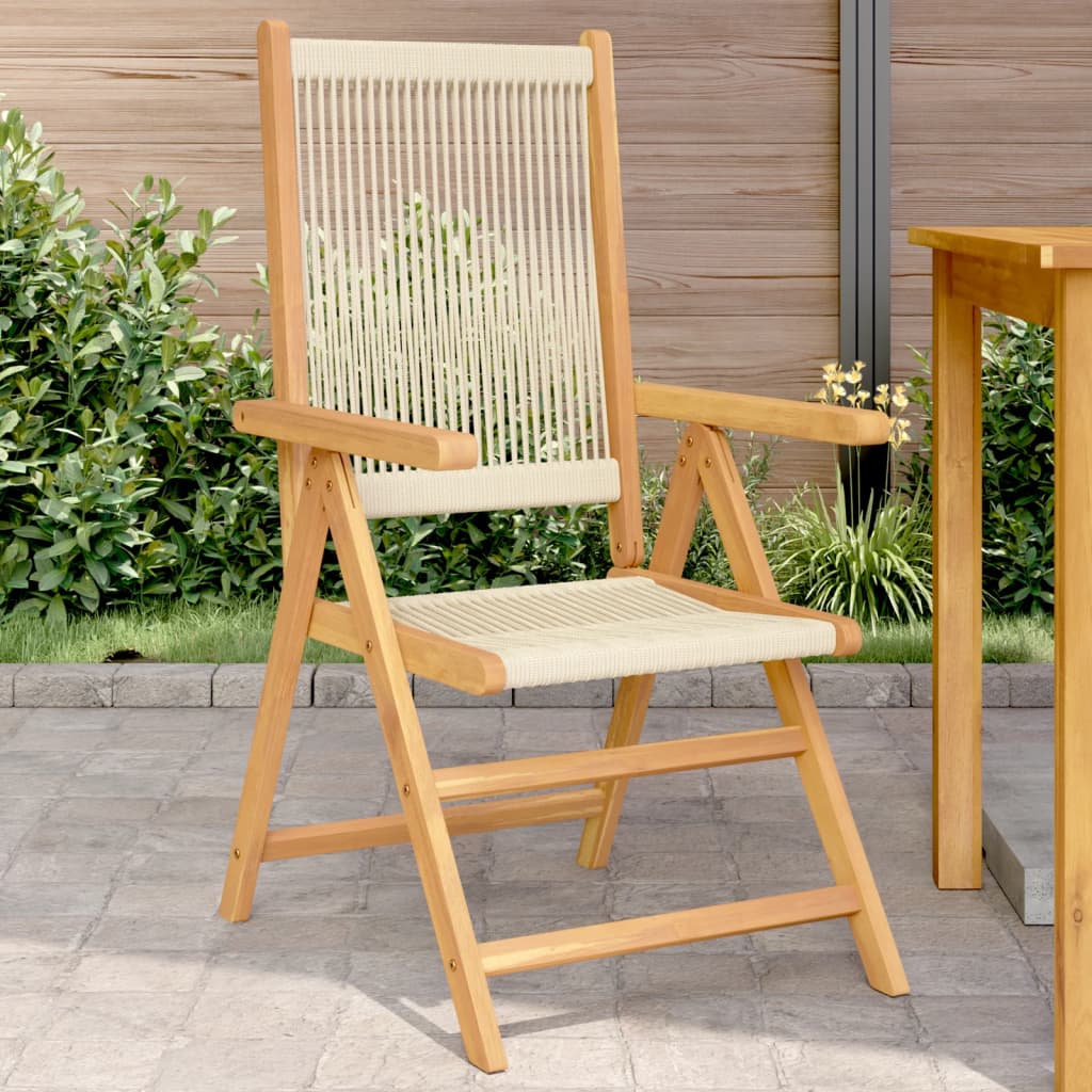 Reclining Garden Chairs 8 Pcs Solid Wood Acacia