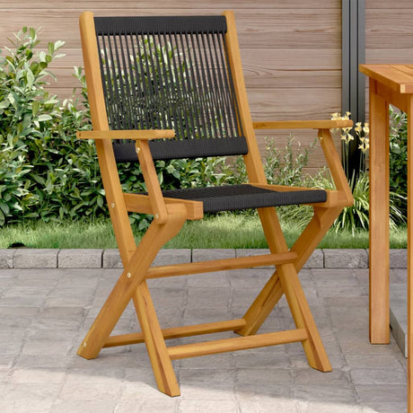 Garden Chairs 2 Pcs Solid Wood Acacia And Polypropylene
