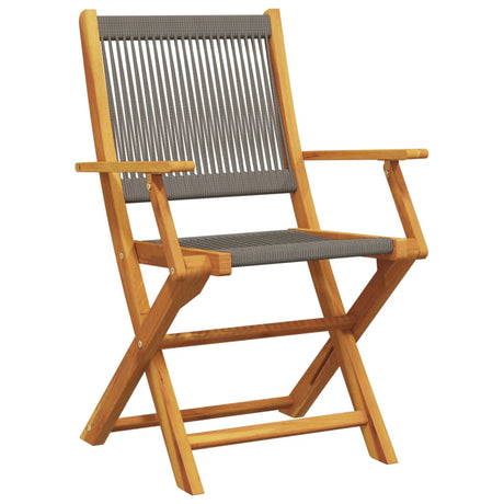 Garden Chairs 2 Pcs Solid Wood Acacia And Polypropylene