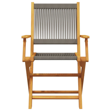 Garden Chairs 2 Pcs Solid Wood Acacia And Polypropylene