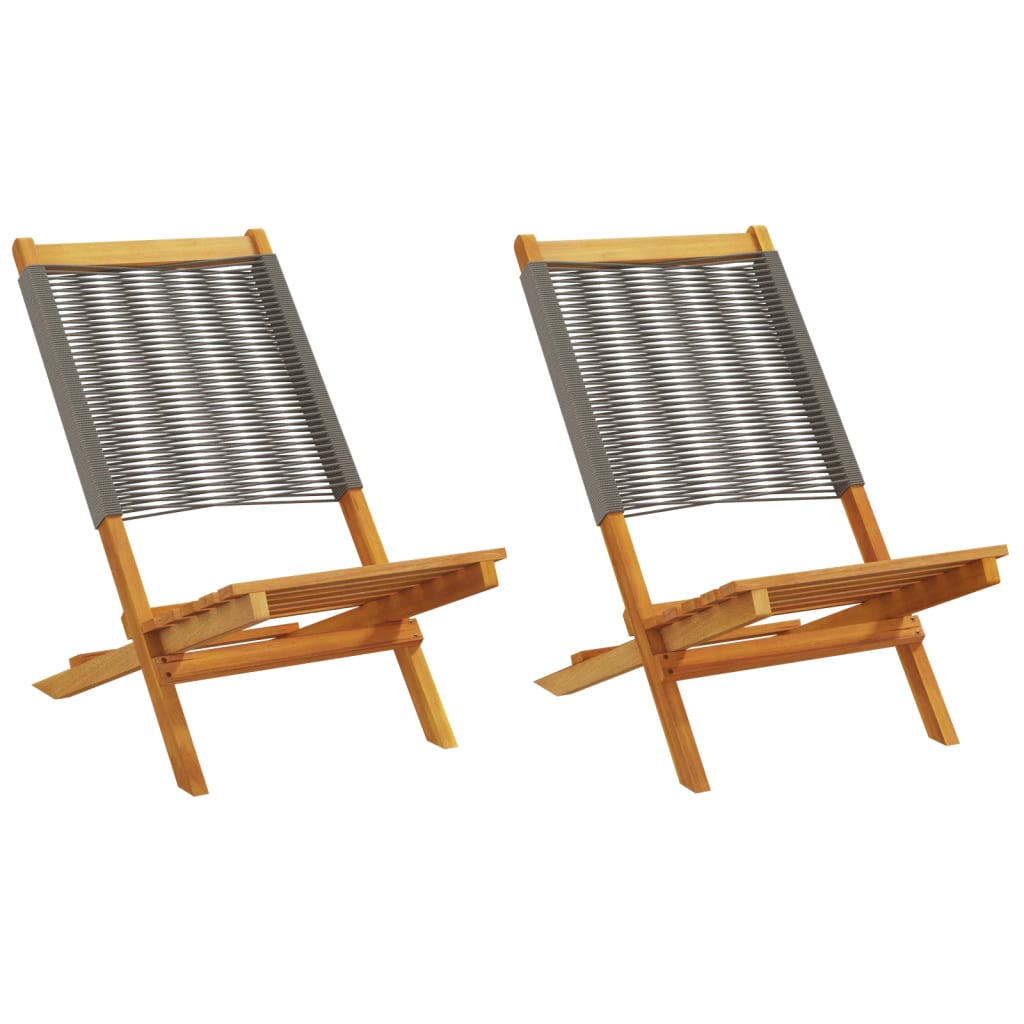 Folding Garden Chairs 6 Pcs Solid Wood Acacia