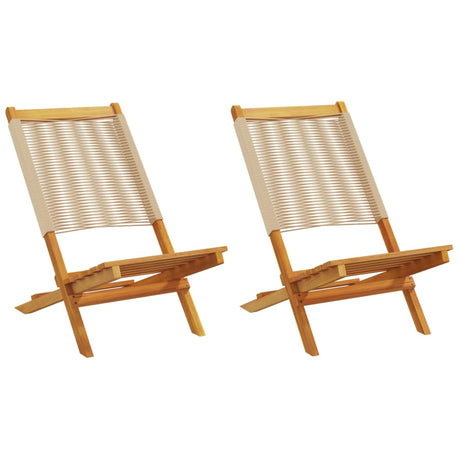 Folding Garden Chairs 6 Pcs Solid Wood Acacia