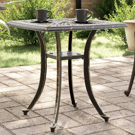 Garden Table 53X53X53 Cm Cast Aluminium