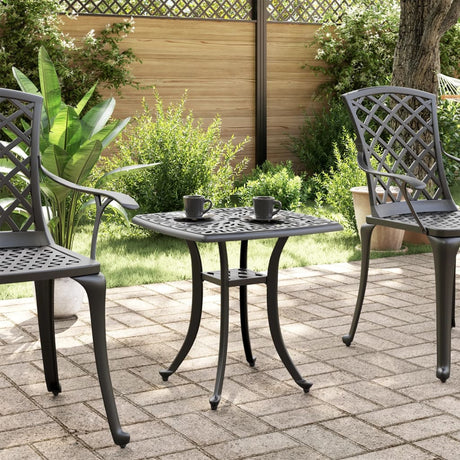 Garden Table 53X53X53 Cm Cast Aluminium