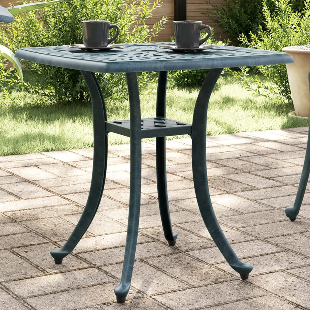 Garden Table 53X53X53 Cm Cast Aluminium