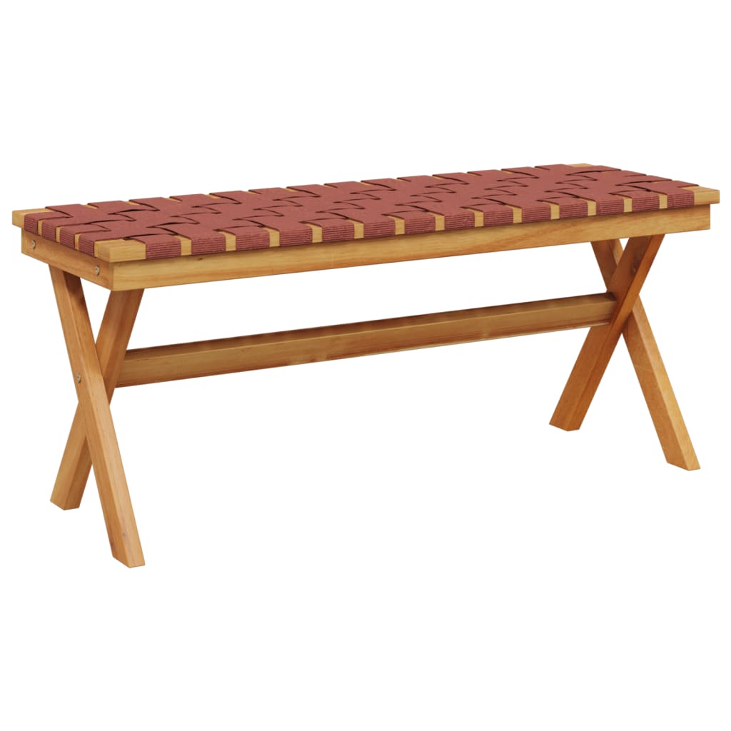 Garden Bench Solid Wood Acacia And Fabric