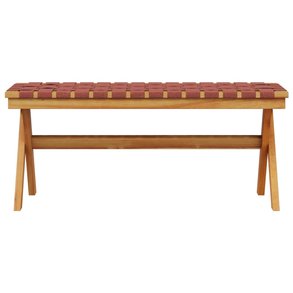 Garden Bench Solid Wood Acacia And Fabric