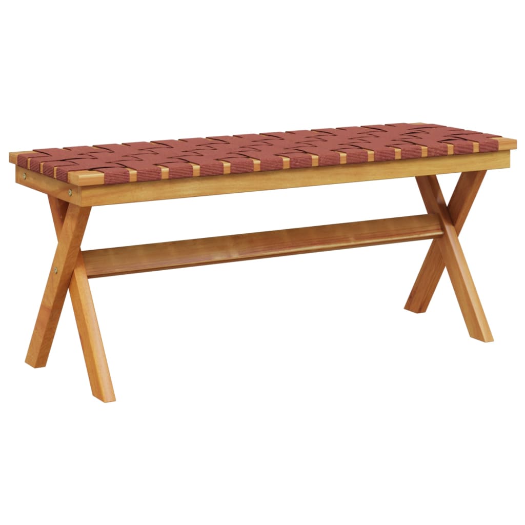 Garden Bench Solid Wood Acacia And Fabric