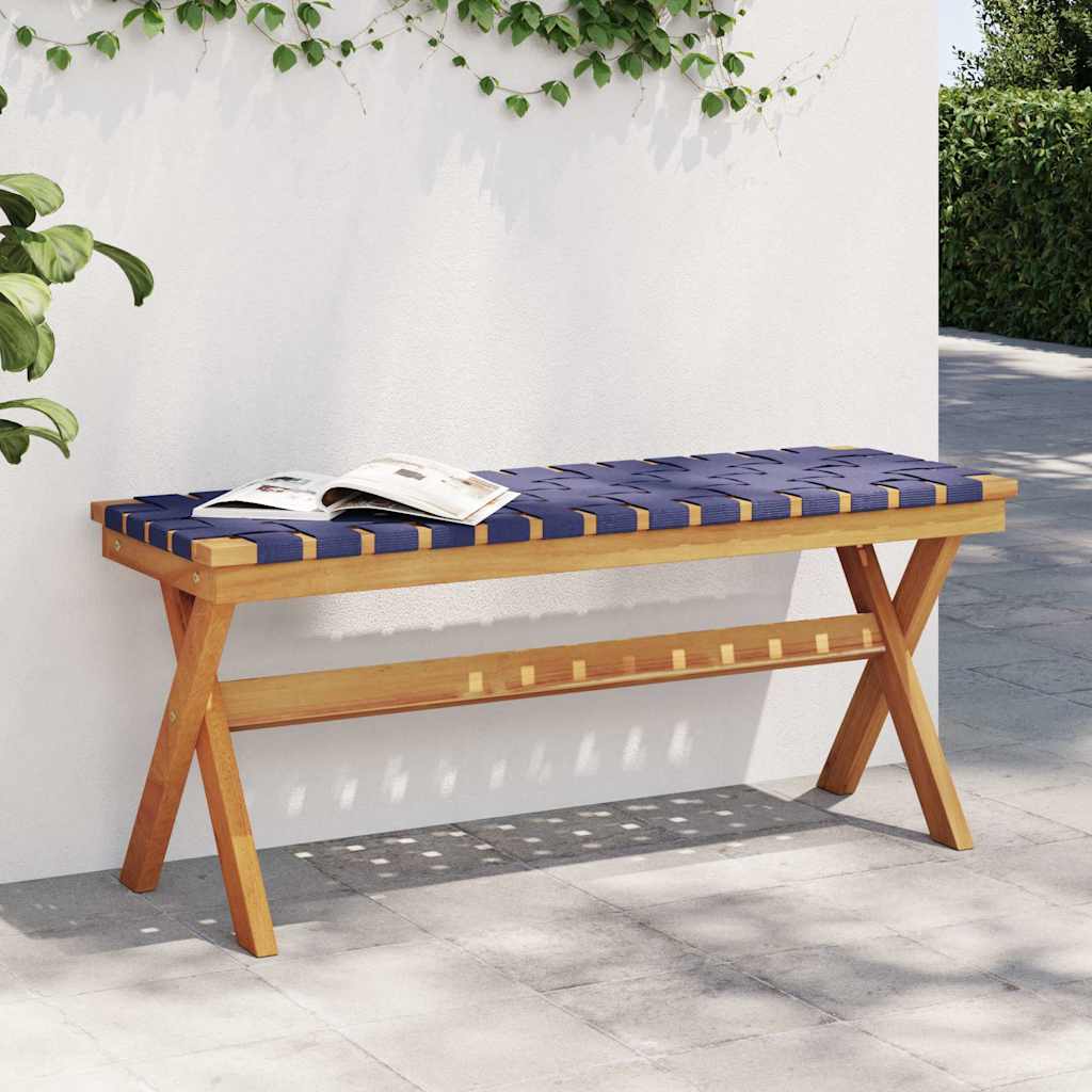 Garden Bench Solid Wood Acacia And Fabric