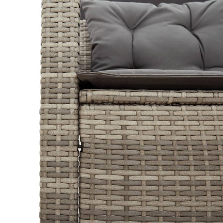 Garden Sofa With Table And Cushions L-Shaped Poly Rattan