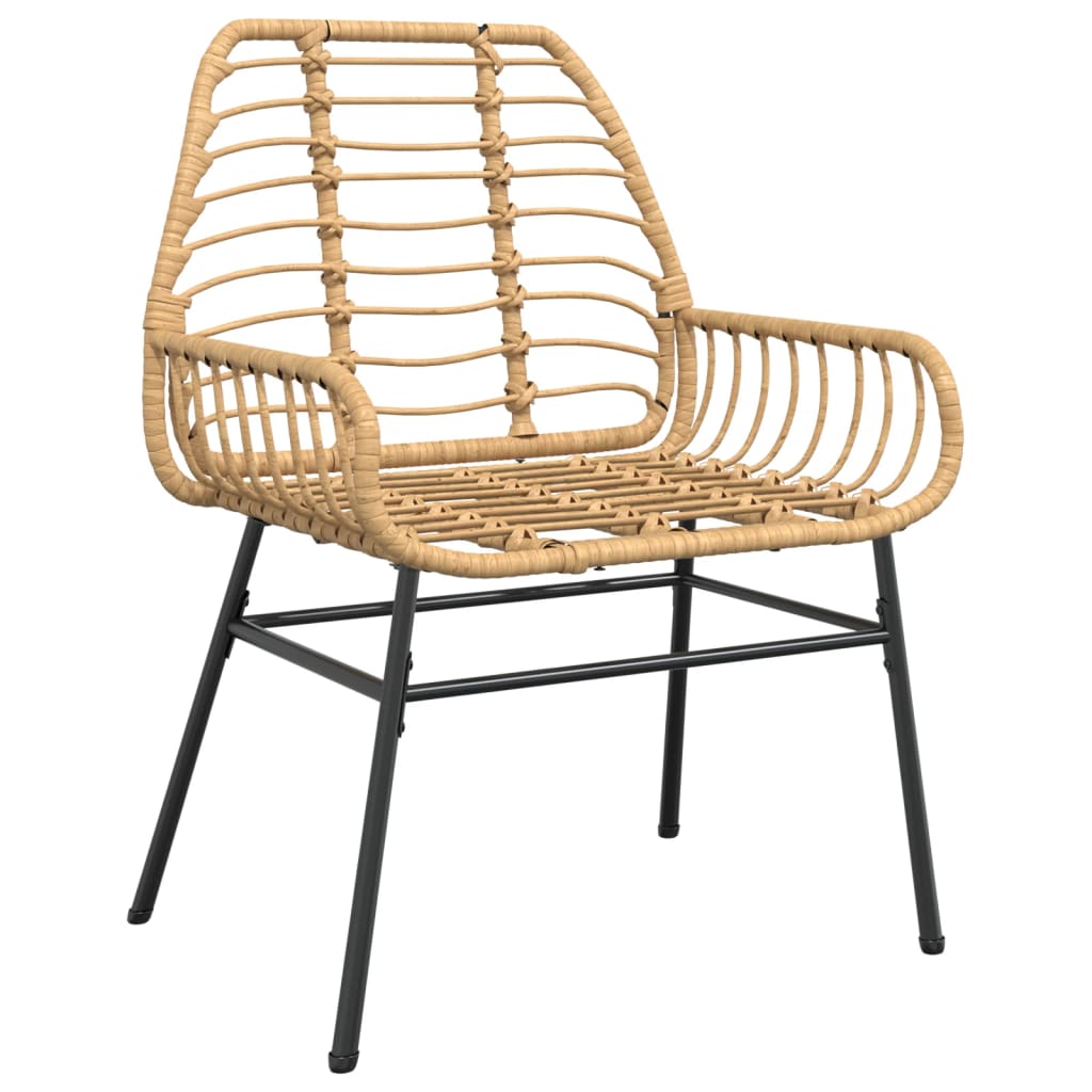 Garden Chairs 2 Pcs Poly Rattan