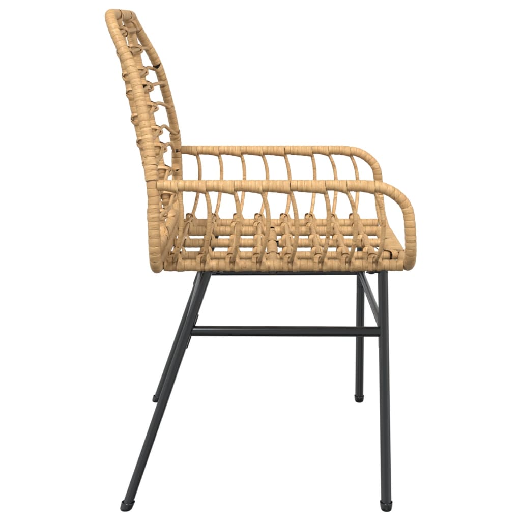 Garden Chairs 2 Pcs Poly Rattan