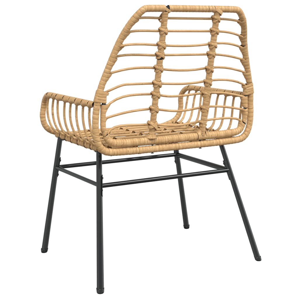 Garden Chairs 2 Pcs Poly Rattan