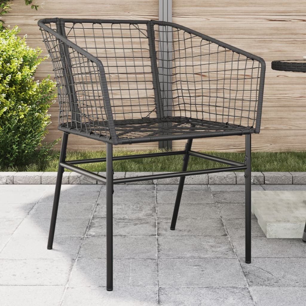 Garden Chairs 2 Pcs Poly Rattan