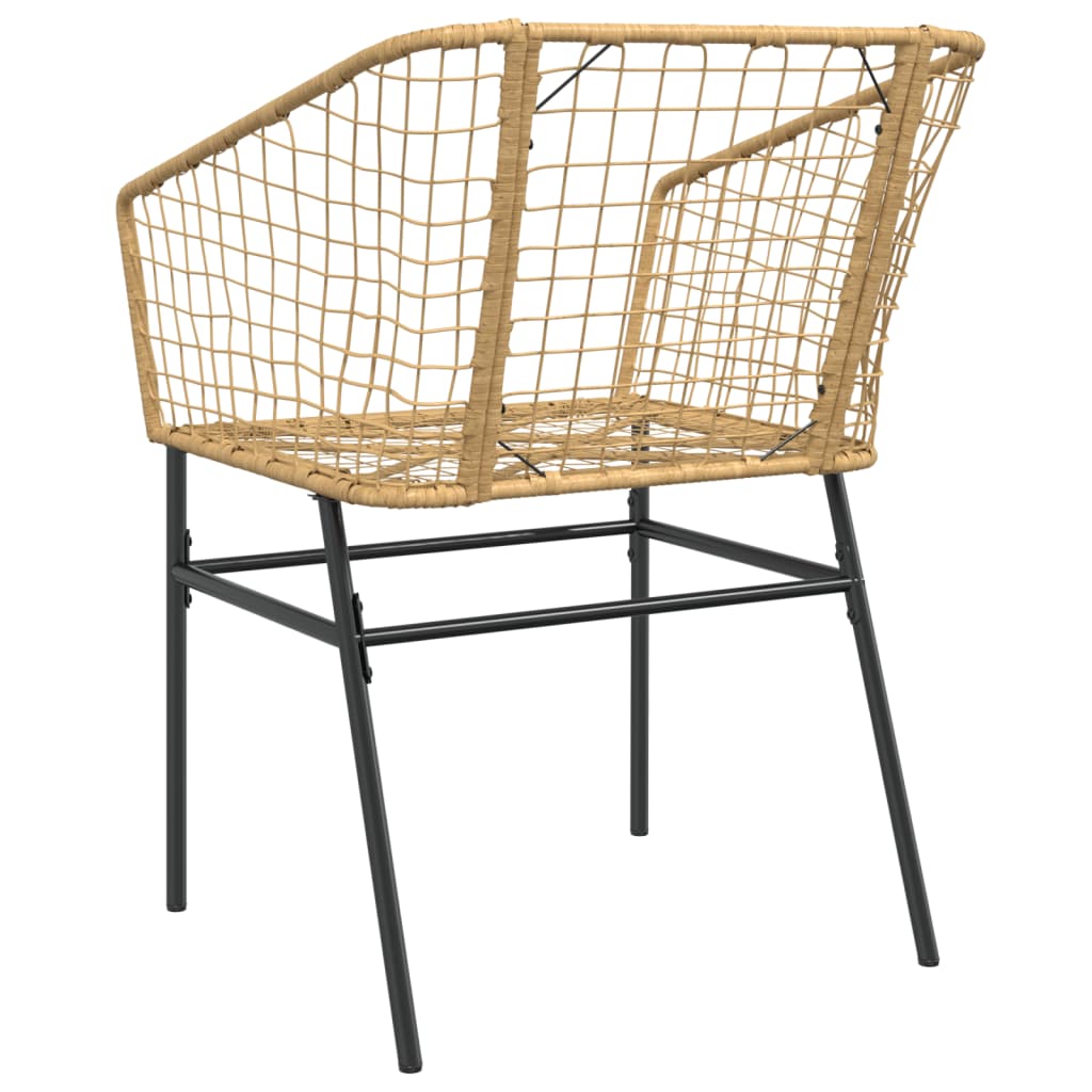 Garden Chairs 2 Pcs Poly Rattan