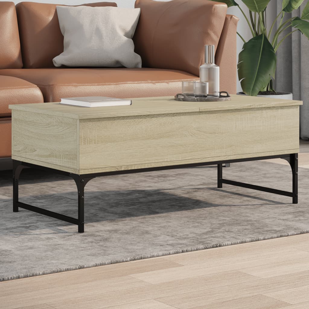 Coffee Table 70X50X40 Cm Engineered Wood And Metal